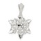 Sterling Silver Snowflake Pendant Charm FindingKing Jewerly 21mm x 14mm